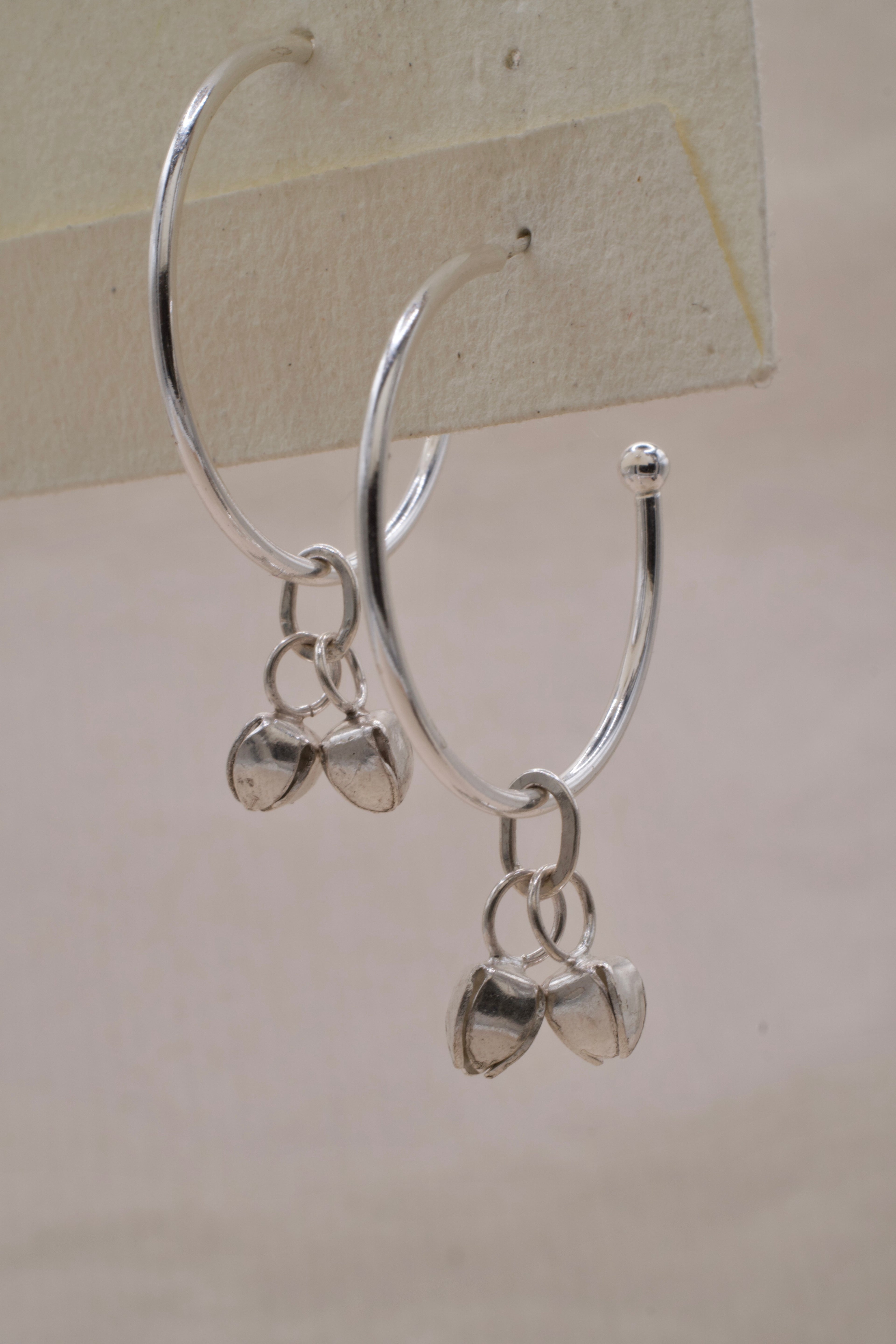 HOARD BELL HOOPS - SILVER
